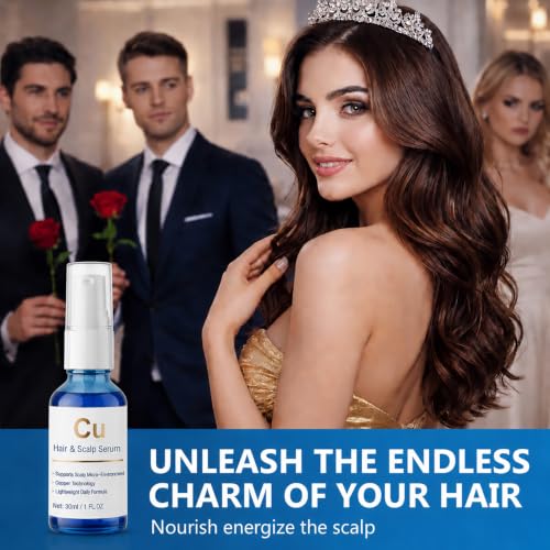 Copper Hair Serum for Thicker Hair & Scalp Health