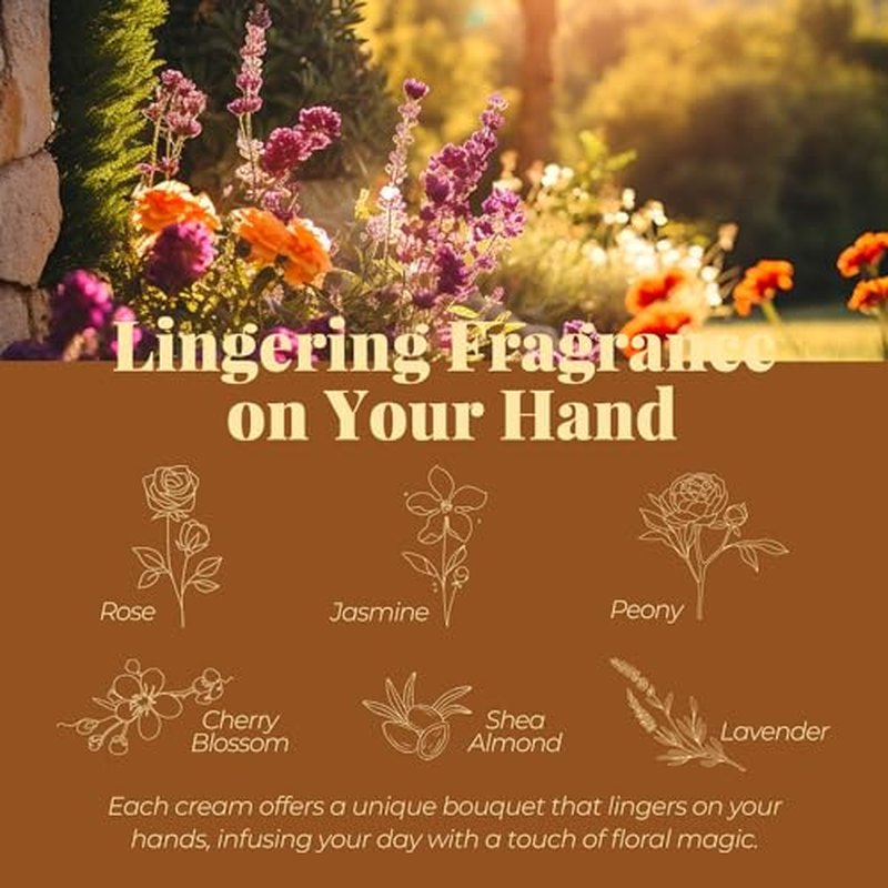 BODY & EARTH Hand Cream Gift Set - 12 Travel Size Moisturizers with Shea Butter