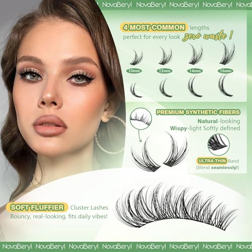Wispy Lash Clusters 10-16mm CC Curl DIY Eyelash Extensions