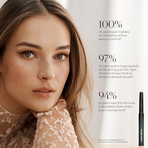 Laura Mercier Caviar Stick Cream Eyeshadow: Matte Finish, 24HR Wear, Long Lasting, Rich Color, Easily Blendable and Buildable, Waterproof, Caramel + Caviar Extravagant Mascara Bundle