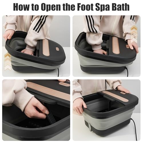 FOFOJÔY Collapsible Foot Spa Bath with Heat & Massage