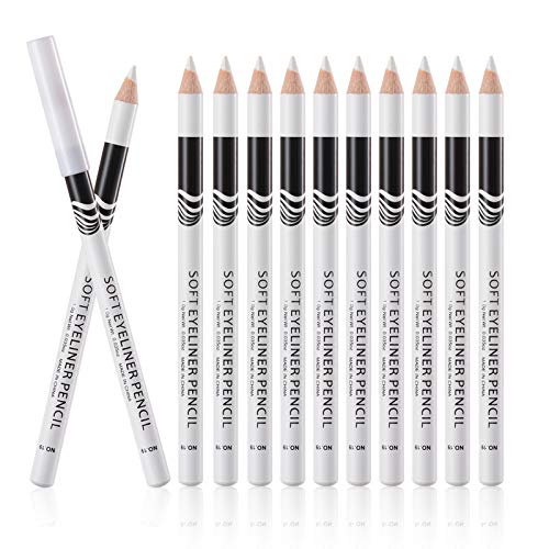 White Eyeliner Pencils Waterproof Makeup Set (12pcs)
