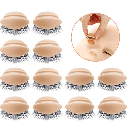 Maitys Replacement Eyelids for Lash Mannequin - 6 Pairs