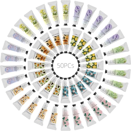 BODY & EARTH Mini Lotion 50-Pack Variety Gift Set - Travel Size Hand Cream