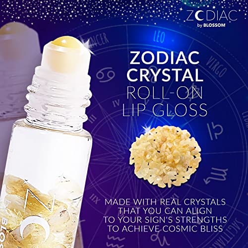 Zodiac Lip Gloss with Crystals - Vanilla Scented, Moisturizing