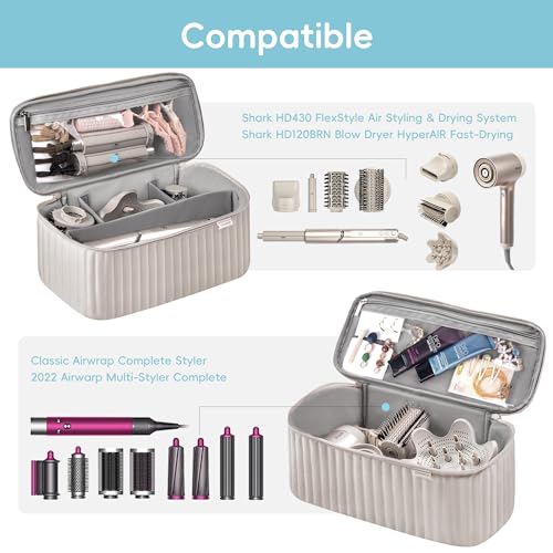 Hair Dryer Travel Case - Compatible with Dyson Airwrap & Shark