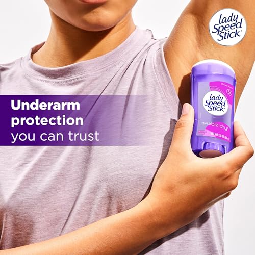 Lady Speed Stick Antiperspirant Deodorant for Women, 72 HR Protection, 4 Pack