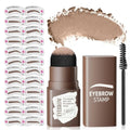 Eyebrow Stamp Kit with 24 Reusable Stencils & Brush