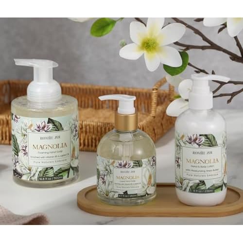 ROMIIE ZOI Liquid Hand Soap with Gift Box - Magnolia - 260ml/ 8.7 fl.oz