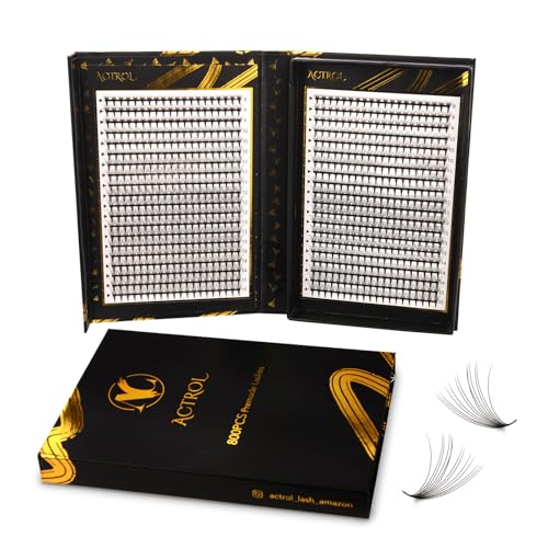 800 Premade Fans Eyelash Extensions 14D 8-15mm Mixed Length Premade Lash Fans C Curl Middle Stem Premade Fans Handmade Volume Premade Lash Extensions Fans Box