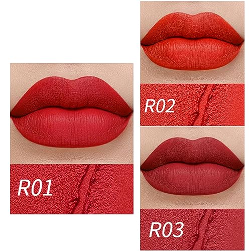Matte Velvet Lipstick Set - 3 Shades Waterproof 24H