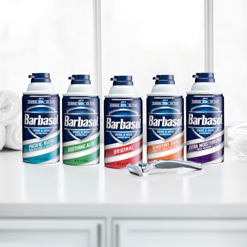 Barbasol Original Thick & Rich Shaving Cream 10 Oz (Pack of 12)