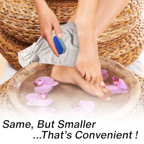 LuccaSani Travel Mini Foot Pumice Stone Callus Remover & Exfoliator (6 Pack)