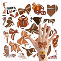 144Pc Football Temporary Tattoos - 2 Inch Waterproof Stickers