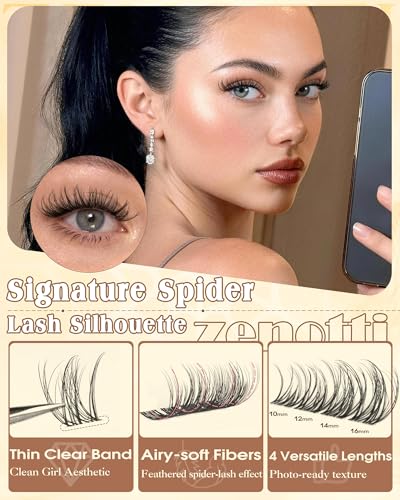 Wispy Eyelash Clusters with Invisible Band - 10-16mm, 144PCS