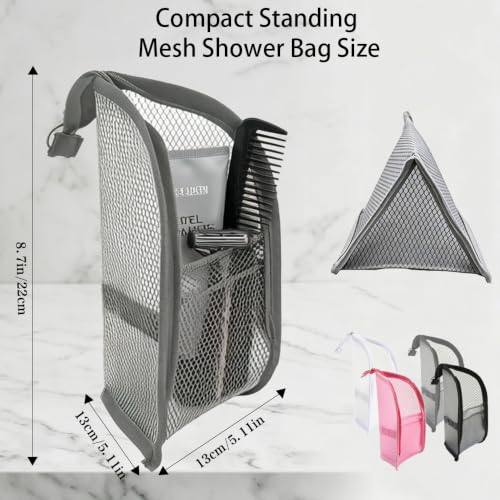Standing Toiletry Bag Set - 4 Pack Waterproof Travel Pouches