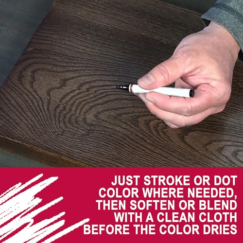Mohawk Wood Stain Brush Tip Marker - Warm Brown Walnut