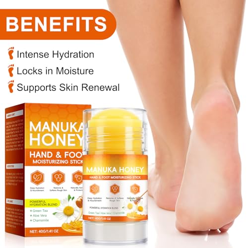Manuka Honey Cracked Heel Repair Balm Stick with Shea Butter - 1.41 oz