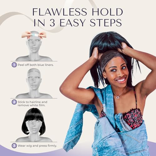 LUMORIA Lace Front Wig Tape - 48 Double Sided Strips