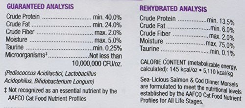Stella & Chewy's Freeze-Dried Raw Sea-Licious Salmon & Cod Dinner Morsels Cat Food, 3.5 oz. Bag, Freeze-Dried Raw Cat Dinner Morsels