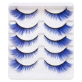 Colorful Cat Eye False Eyelashes 5 Pairs Set