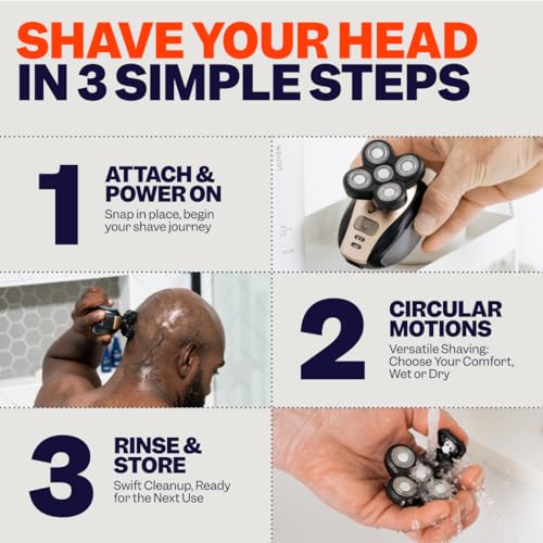 Freebird FlexSeries Electric Head & Body Shaver - Cordless Waterproof