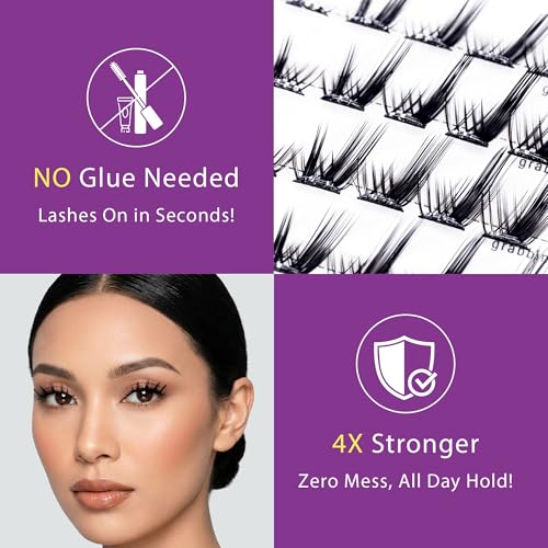 Self-Adhesive Manga Lash Clusters - Pre-Glued D-Curl 10-14mm