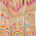xo, Fetti Pride Rainbow Temporary Tattoos - 60 Pack