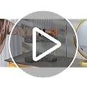 3-Tier Corner Bathroom Makeup Organizer with Brush Holder