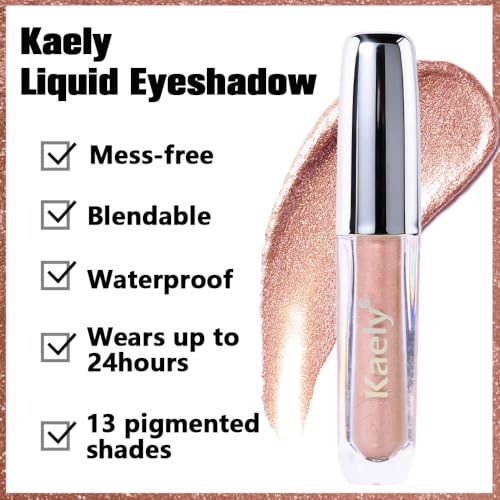 IATMOMOD 02# Champagne Gold Shimmer Liquid Eyeshadow 1 Count — Long Lasting & Buildable