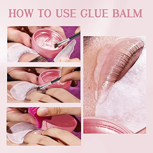 Libeauty Lash Lift Glue Balm Lash Lift Adhesive Strong Sticky Fruit Flavor Eyelash & Eyebrow Perm Glue Balm Brow Lamination Gel