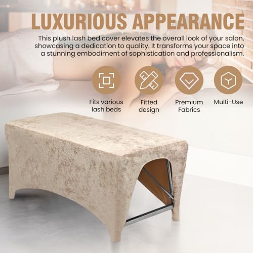 AIROW Ergonomic Lash Bed Foam Topper Cover for Massage & Salon Beds