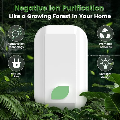 Plug-In Negative Ion Air Purifier, 6-Pack Mini Ionizer