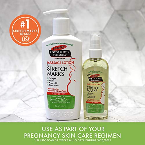 Palmer's Stretch Marks Massage Oil for Pregnancy & Weight Changes 3.4 Fl Oz