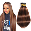 Freiuoke P4/30 Straight Hair Bundles 28-32 Inch Brown