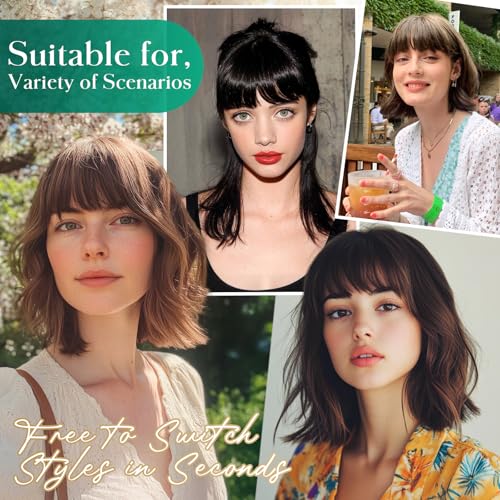Clip In Bangs Hair Piece for Women - 50g Ash Blonde