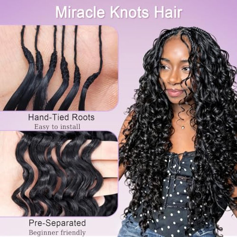 14'' Deep Wave Synthetic Crochet Hair for Black Women - Lightweight & Tangle-Free