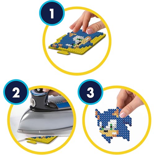 Perler Sonic the Hedgehog Fused Bead Kit, 4500 Pieces, 14 Projects