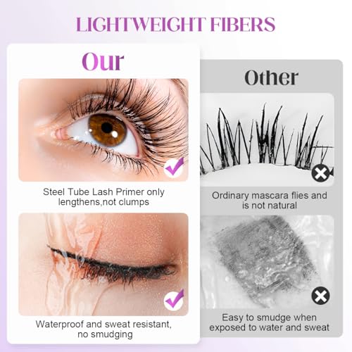 Metal Wand Mascara Waterproof 3D Curling Long Lasting