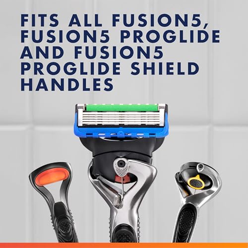 Gillette Fusion5 ProGlide Razor Blades for Men, 5-Blade Razor Refills, 6 Count