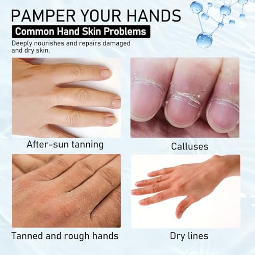 Hydrating Moisturizing Hand Mask Gloves for Dry Cracked Hands - 6 Pairs