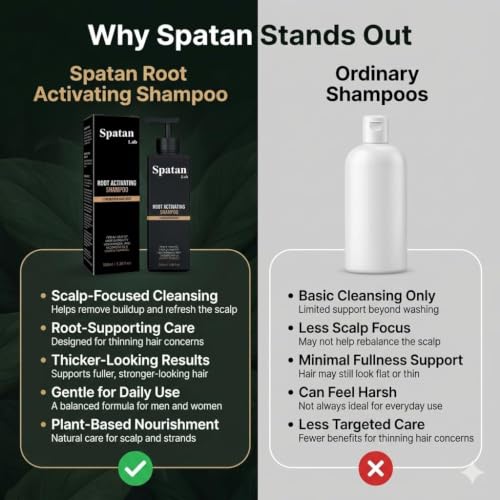 Spatan Root Activator Shampoo for Hair Growth & Volume