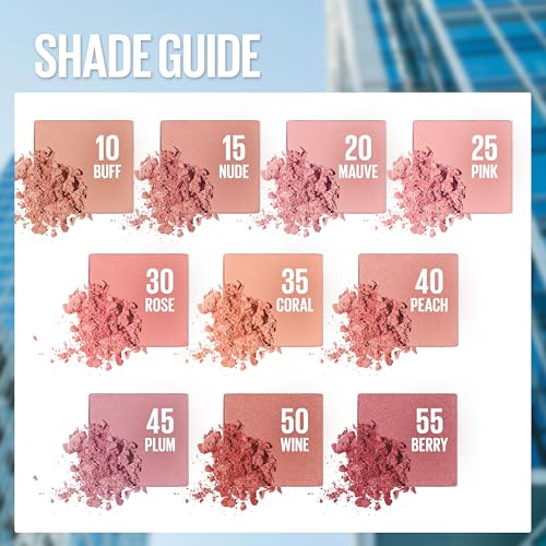 Maybelline Fit Me Blush Powder, Peach - Lightweight, Blendable
