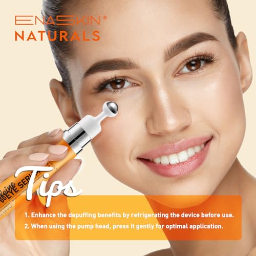 Under Eye Serum for Dark Circles, Puffiness & Fine Lines ? 5% Caffeine Eye Serum for Smoother, Refreshed-Looking Skin ? 0.56 oz