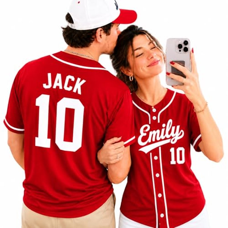 Custom Baseball Jersey with Name and Number