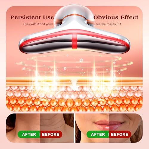 Pedete 7-Color Red Light Therapy Facial Massager with Heating & Vibration