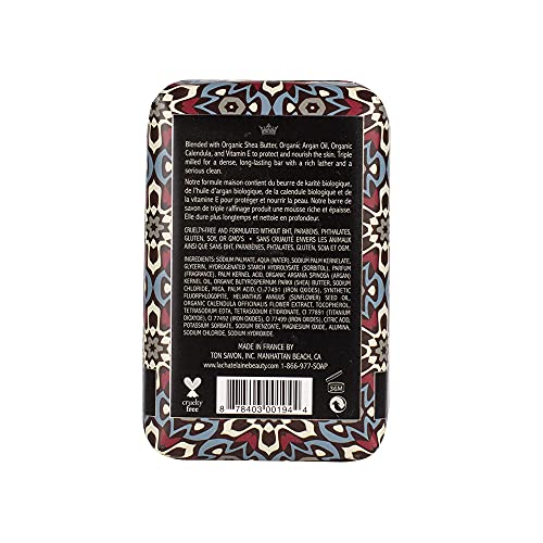 La Chatelaine Unisex, Men, Women Bar Soap| Natural and Organic |Triple Milled | Made in France | Large (Sandalwood)