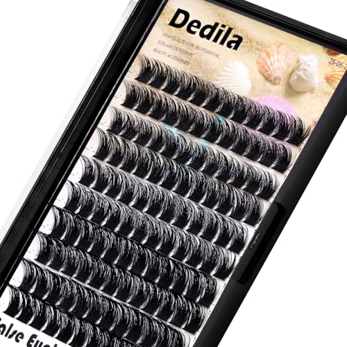 120 Pcs Handmade D Curl Makeup Clusters Eye lashes Extensions Mixed 10-12-14-16mm/12-14-16mm/14-16-18mm D Curl Soft and Lightweight Individual false eyelashes Wide Stem (Mixed 12-14-16mm)