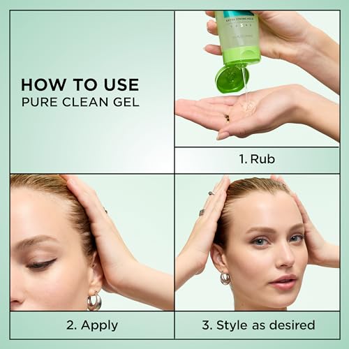 Hair Gel - Extra Strong Hold, 24H, Non-Flaking, Non-Sticky, 6.8 fl oz - Variation of THIS listing