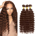 Chocolate Brown Human Hair Bundles 22-26 Inch #4 Color